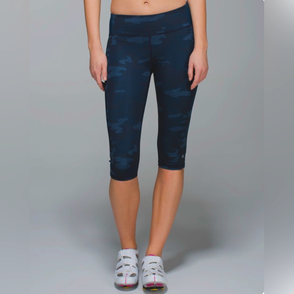 Lululemon crop leggings - blue camo print